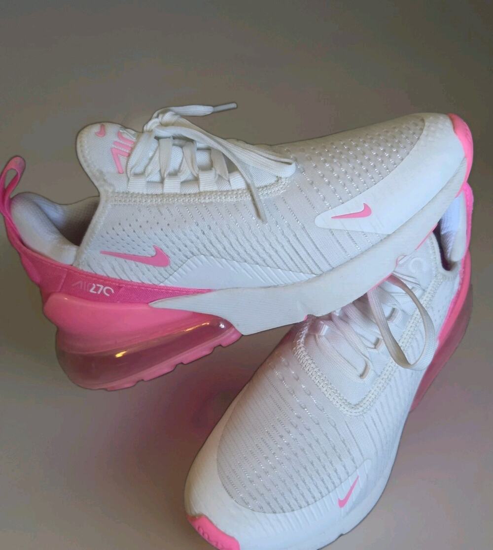 B6 Nike Air Max 270 Summit White Pink Women’s 6.5 / HJ3222-104